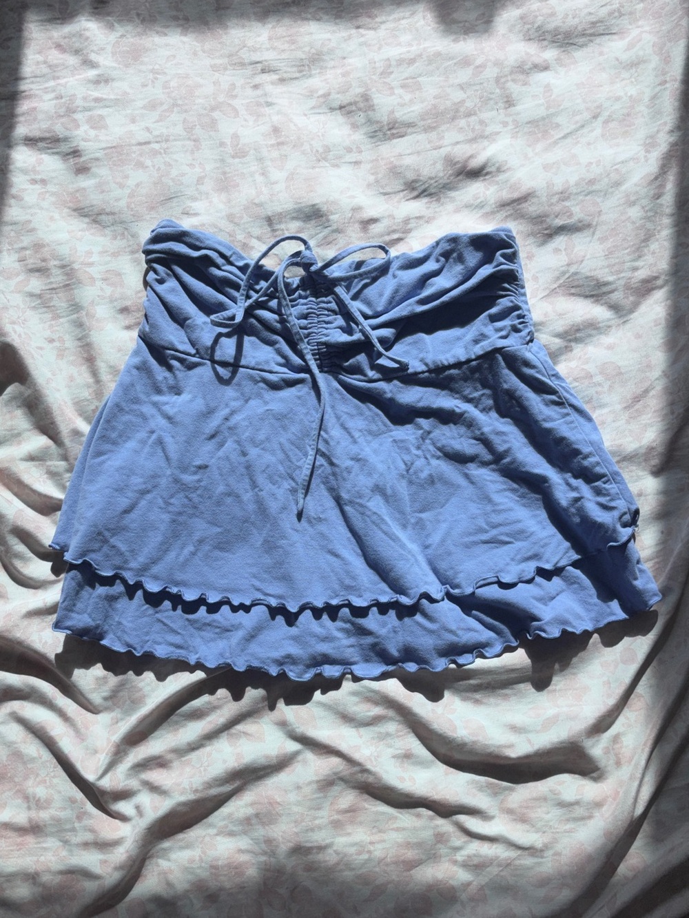 wild fable Periwinkle Tiered Drawstring Skirt